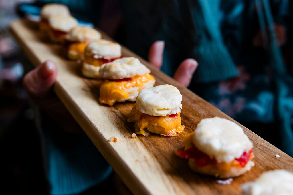 Catering table at the 2025 fundraiser